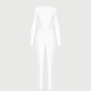 Naked Wardrobe White Jumpsuit Small